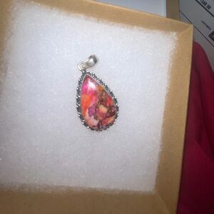 Pink Dahlia Pendant 925